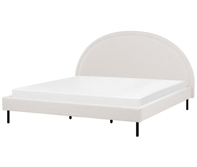 Beliani Cama Bouclé MARGUT 192x214 Bege