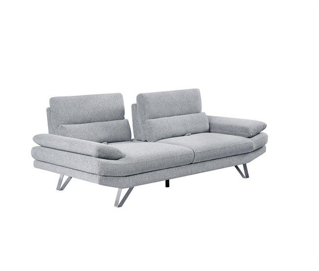 Sofá de 3 lugares MARTIN cinzento claro Cinza Claro