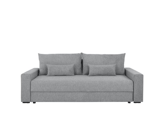 Sofá-cama PIA 3 lugares com arca cinzento Cinza