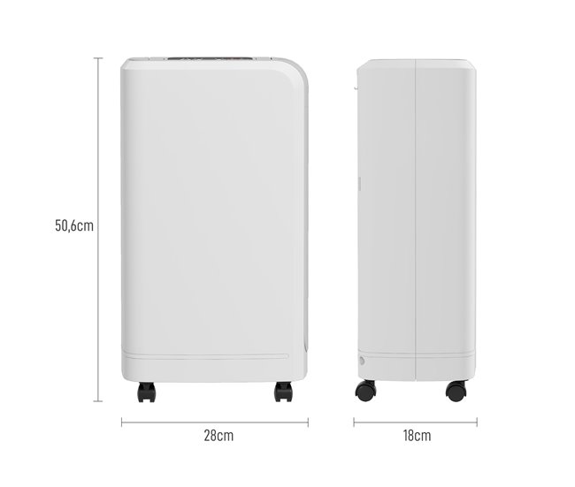 Desumidificador de Ar ABS HOMCOM Branco