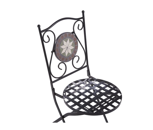 Beliani Conjunto bistrô CARIATI Preto