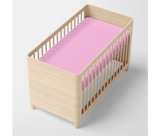 Basic Lençol de berço Rosa