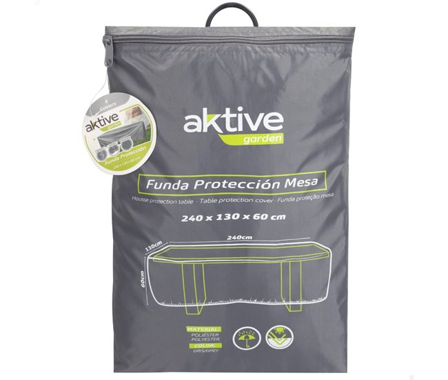 Capa de proteção mesa jardim Aktive Garden Cinza