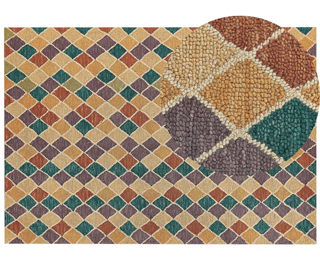 Beliani Pelos curtos KESKIN 160x230 Multicor