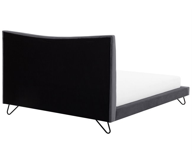 Beliani Cama com estrado Poliéster LANNION 203x223 Bege
