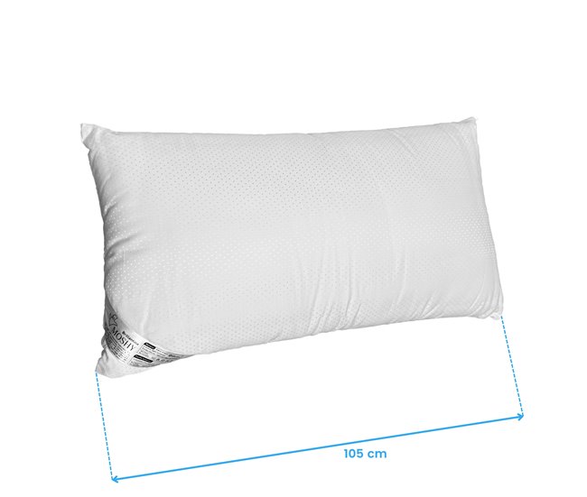 Almofada Moshy Glitter Algodão e Poliéster 105x35 Branco