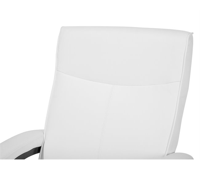 Beliani Sillón reclinable MIGHT Branco