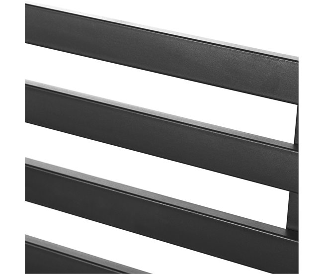 Banco de Jardim Metal Outsunny Preto