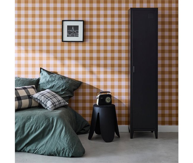 Guarda-roupa quarto industrial, 4 espaços de armazenamento 38 Azul