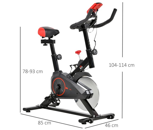 Bicicleta Estática Aço e ABS HOMCOM Multicor