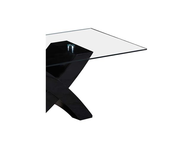 Mesa de centro retangular 117x62 Preto