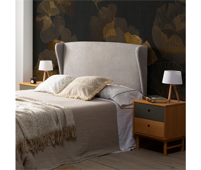  Cabeceira estofada Munique 140x60 cm 140 Cinza