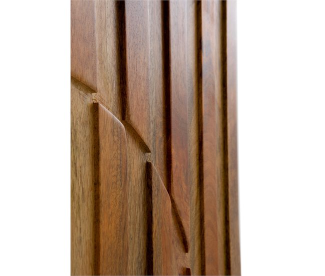 Aparador alto com 2 portas em madeira maciça de manga Madeira