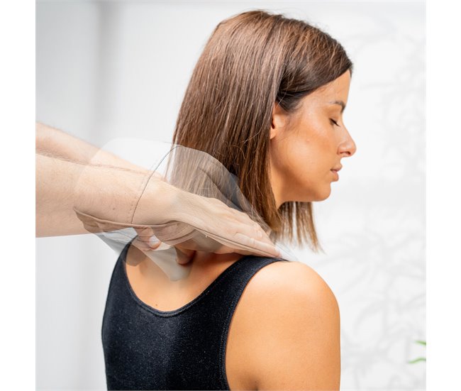 Aparelho de Massagem Recarregável 6D para o Pescoço e Costas Cinza