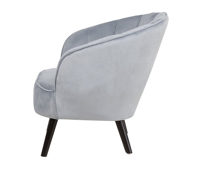 Beliani Sillón DALA Cinza Claro