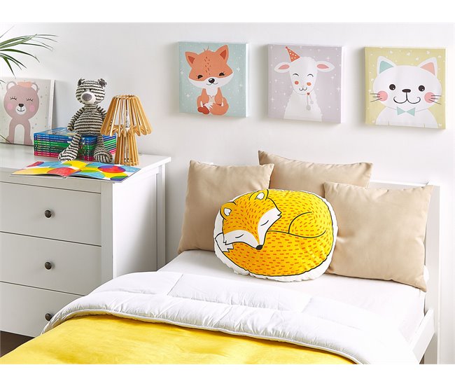 Beliani Almofada decorativa DHANBAD 40x50 Amarelo