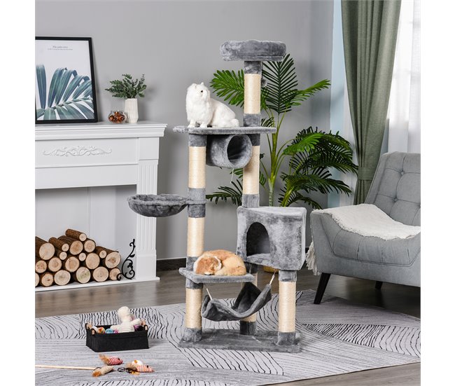 Arranhador de árvore para gatos Cinza