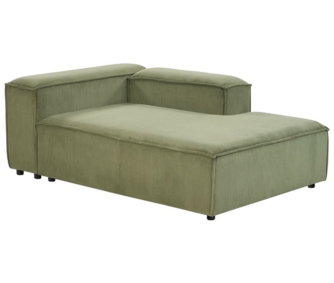 Beliani Chaise longue Bombazine ARDAL Verde