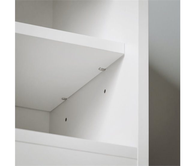 Banco sapateira com porta de celeiro deslizante FSR153-W SoBuy Branco