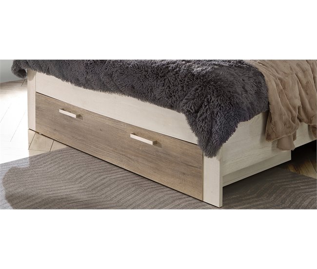 cama de casal 150x190 cm VERONA Carvalho