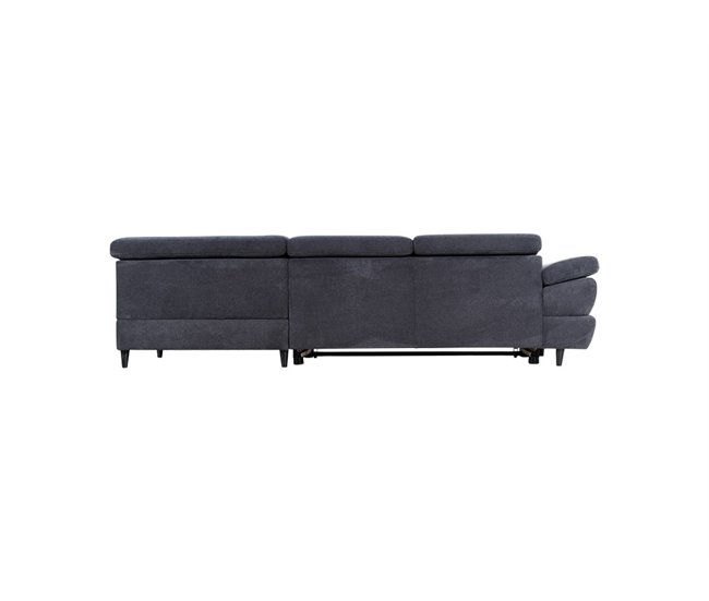 Sofá de canto OMEGA com cama cor antracite Antracite