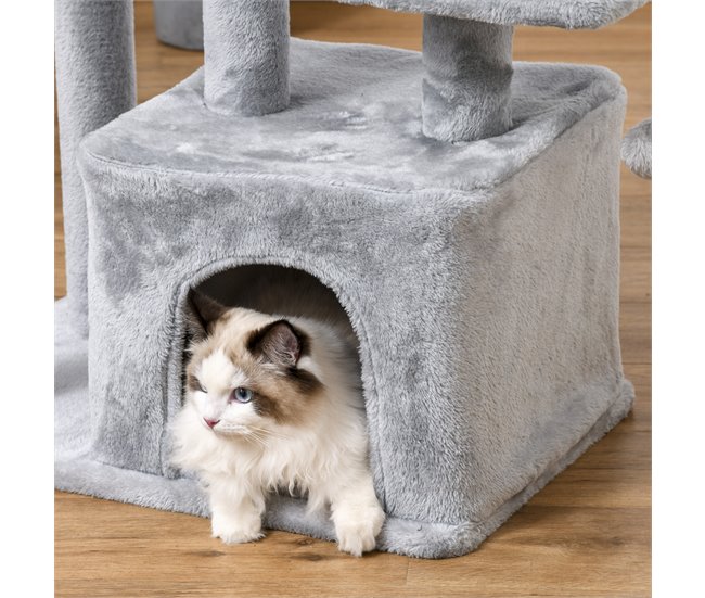 Arranhador para Gatos Aglomerado e Sisal PawHut Cinza