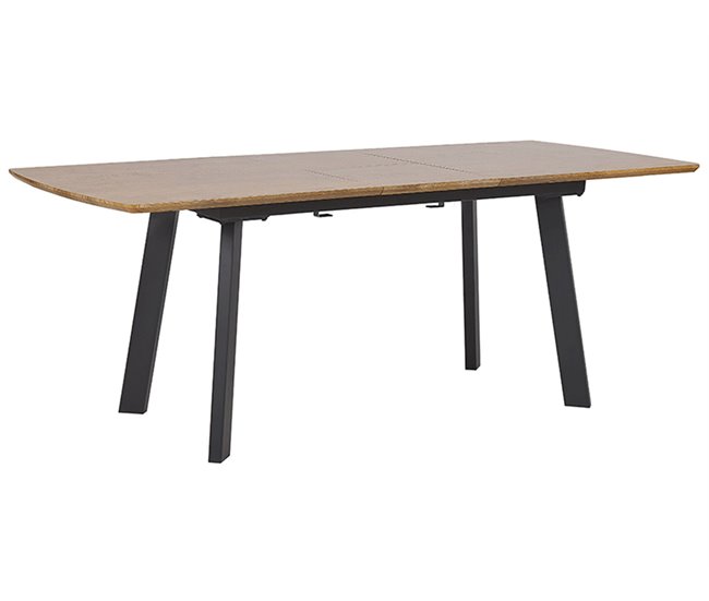 Beliani Mesa de jantar SALVADOR 90x160 Castanho