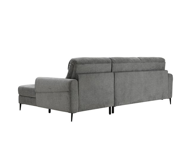 Chaise longue com cama ELIA Cinza