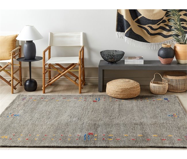 Beliani Pelos curtos SEYMEN 160x230 Cinza