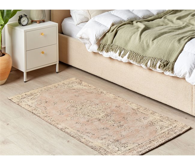 Beliani Pelos curtos MATARIM 80x150 Rosa Talco