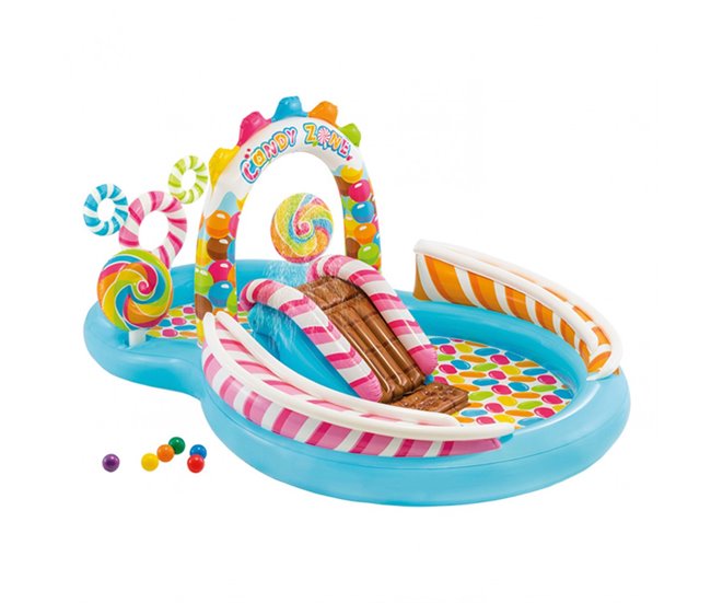 Centro de jogos insuflável INTEX candy zone - 295x191x130 cm Multicor