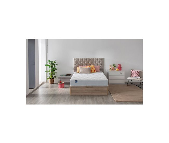 Colchão PEGASUS 8K BULTEX de material celular + sommier grátis Pikolin color natural 