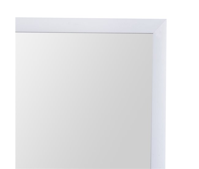 [en.casa] Espelho de porta Lesina com 2 ganchos de alumínio 120x37cm - Preto [en.casa] 37x2 Branco