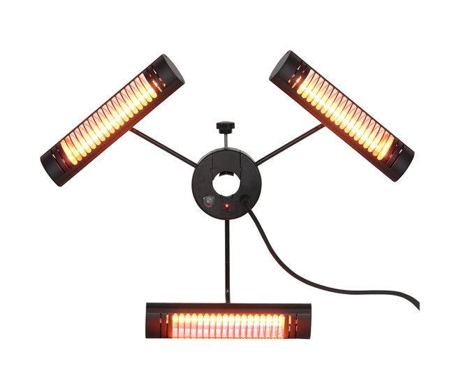 Aquecedor Elétrico de Exterior Outsunny 842-279V91BK Preto