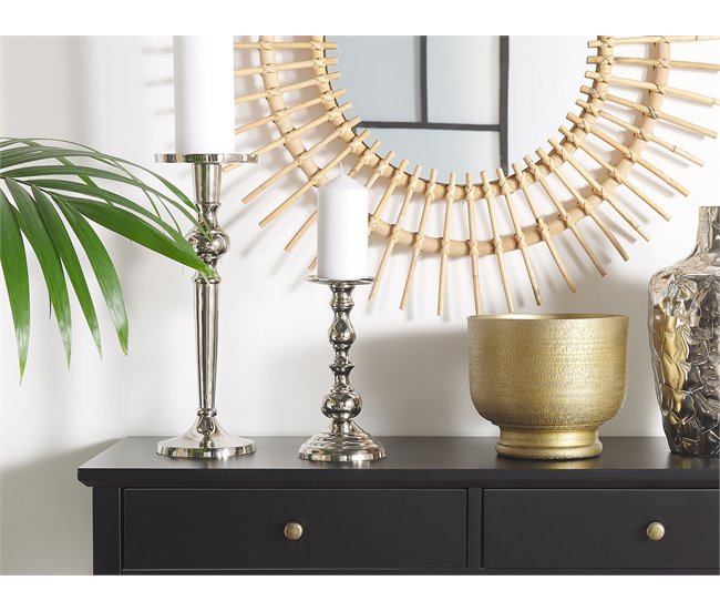 Beliani Candelabro BUSAT Cinza