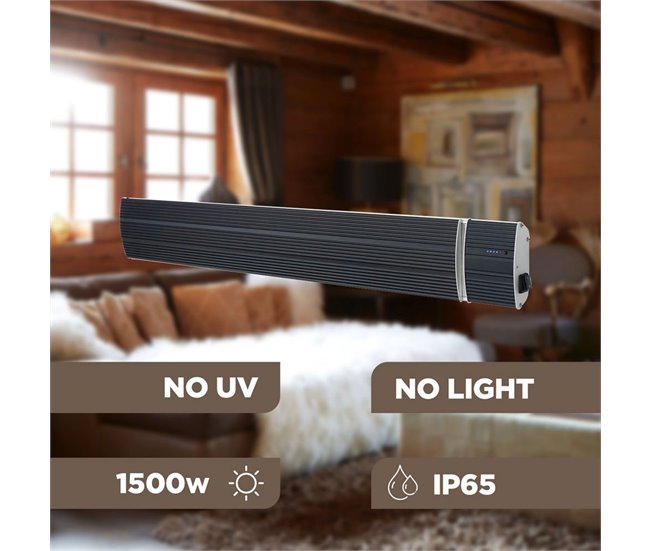 Sined HEAT BLACK 1500 Cerâmica de aquecimento infravermelho 1500W, preto Preto