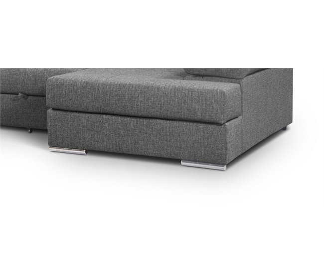 Sofá de canto com cama BARI Antracite