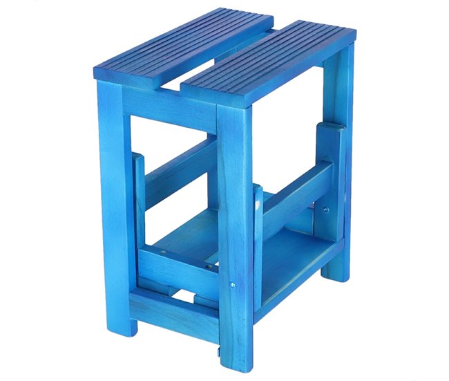 Banco em escada Azul