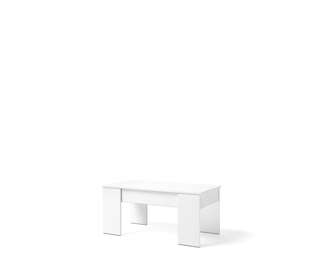 Mesa de centro elevável LOW Branco