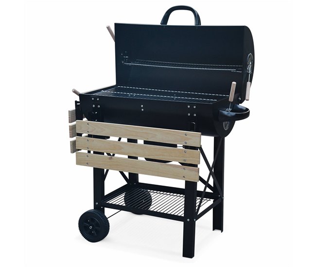 Serge barbecue a carvão, fumeiro, fumeiro americano Preto