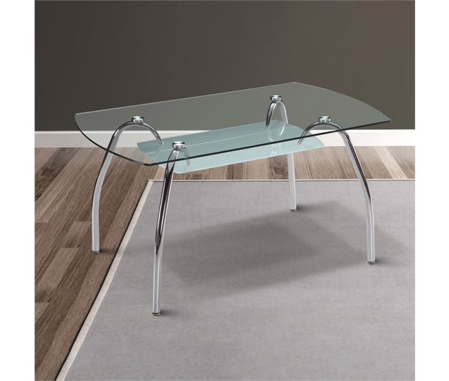  Mesa de jantar Ove 90x90 Cinza