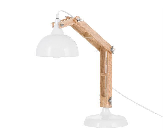Beliani Candeeiro de mesa SALADO Branco