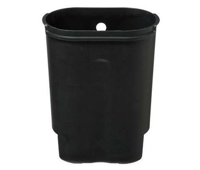 WELL HOME - Balde de pedal Siliflex em aço inoxidável Preto