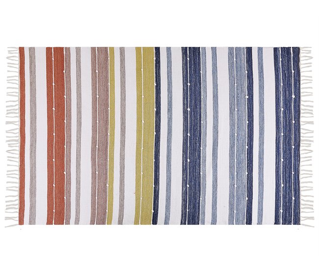 Beliani De tejido plano TOZAKLI 140x200 Multicor