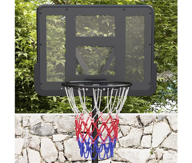 Tabela de Basquetebol Aço e PE SPORTNOW Preto