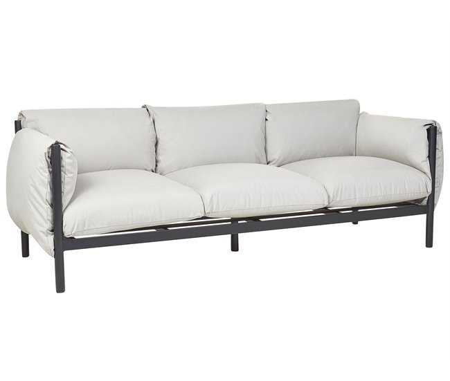 Beliani Conjunto lounge ESPERIA Cinza Claro