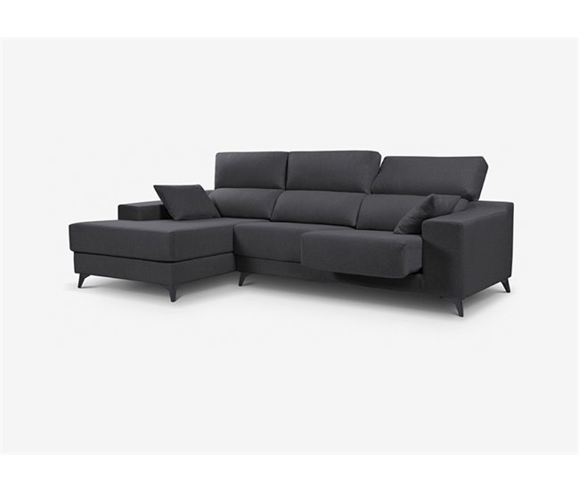 Chaise longue NOELIA 3 lugares Antracite