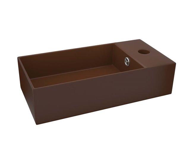Lavatório - Lavabo - Pia de banheiro c/ extravasamento Castanho