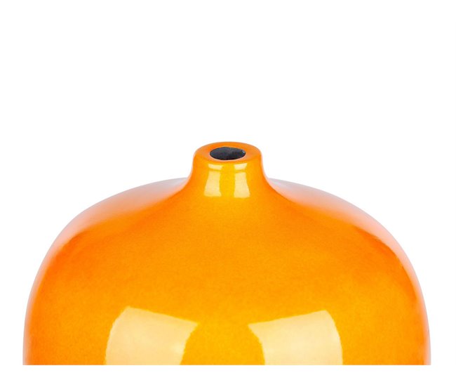 Beliani Jarro de flores TERRASA Laranja