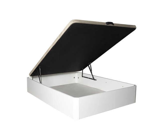 Canapé com colchão com mesinha de cabeceira 150x190 Branco